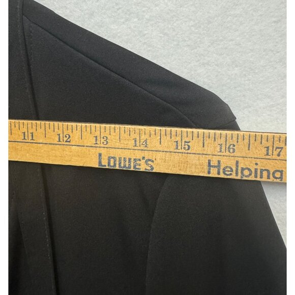 Kathie Lee Collection Black Button-Up Cardigan With Tie Size L 100% Polyester - Picture 3 of 8